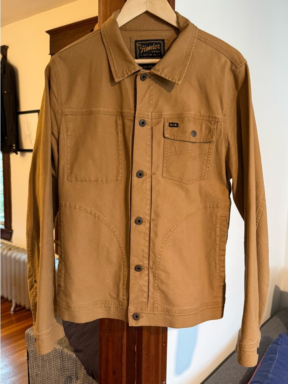 Howler Brothers Tan Work Shirt Jacket